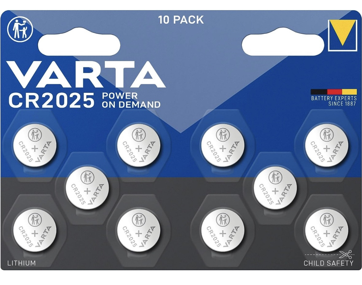 Батарейка VARTA CR 2025 BLI 10 LITHIUM