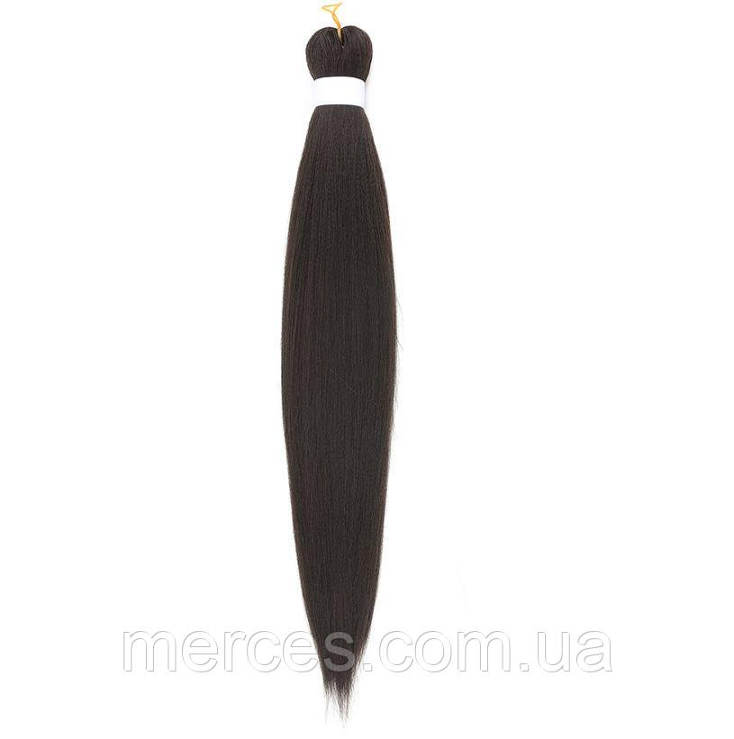 Канекалон Easy Braid однотонний коричневий Довжина 65 см Вага 90 грам Низькотемпературний матеріал 100-150°С 4#EZ, фото 1