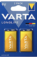 Батарейка Varta Longlife Krona BLI 2 Alkaline