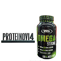 Омега-3 рыбий жир Real Pharm Omega Strong 60caps жирные кислоты