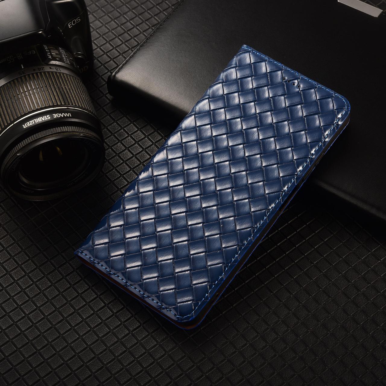 Чохол для Sony Xperia Z3 D6633 з натуральної шкіри протиударний магнітний книжка з підставкою "VENETTA" Синій