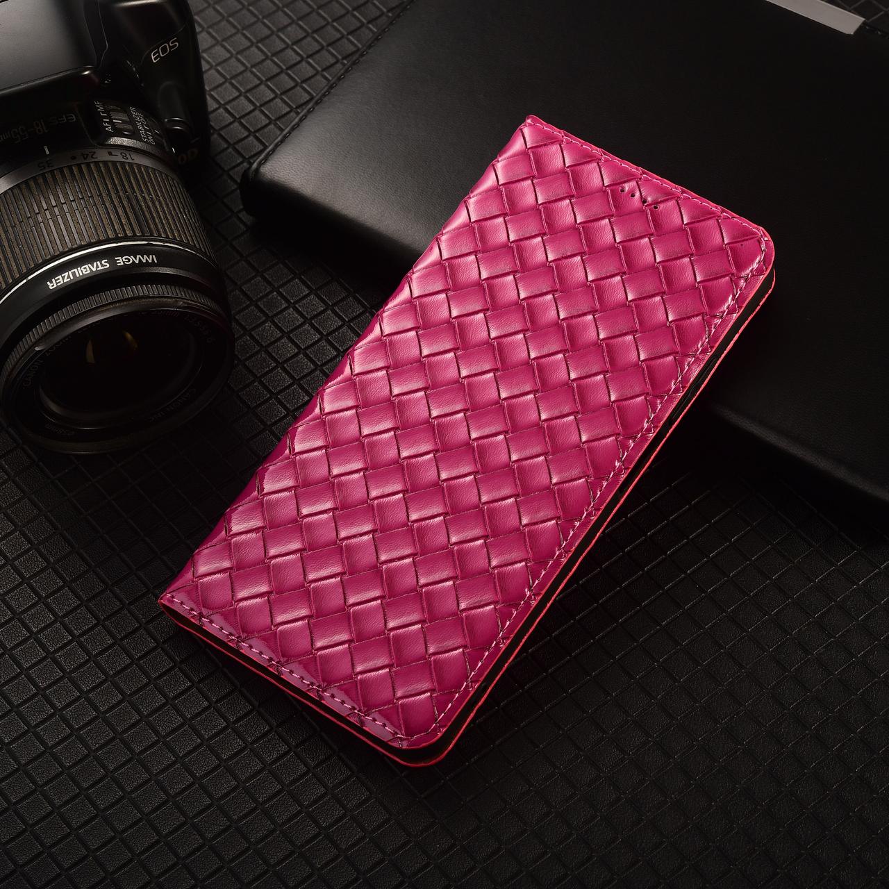 Чохол для Sony Xperia Z3 D6633 з натуральної шкіри протиударний магнітний книжка з підставкою "VENETTA" Рожевий