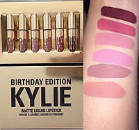 Набор жидких матовых помад Кайли KYLIE Birthday Edition 6 цветов