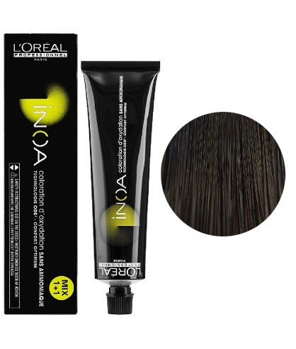 Крем-фарба для волосся Loreal Professionnel INOA 6/0 Глибокий світло-русий 60 мл, фото 1