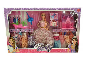 Ігровий набір Лялька з нарядами та будиночок (CT 052) для дівчинки