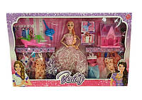Игровой набор для девочки Кукла с нарядами и домиком (CT 052)