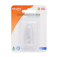 Силиконовая зубная щетка и массажер для десен Akuku A0393