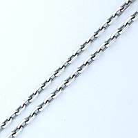 Ланцюжок срібний "Якір" чорнений, 50 см, 4 мм
