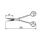 Ножиці прямі Students 13 см, гострий/гострий, N0918, фото 2