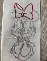 Термоналіпка Minnie mouse зі страз аплікація/термо наклейка аппликация патчи декор одежды минни маус