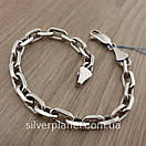 Масивний срібний браслет чоловічий якір. Браслет якірне плетіння срібло 925, фото 10