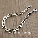 Масивний срібний браслет чоловічий якір. Браслет якірне плетіння срібло 925, фото 5