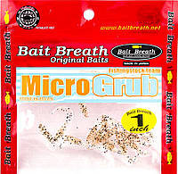 Приманка Bait Breath Micro Grub 1" (15шт.) Ur25 Clear/Gold/Orange Seed