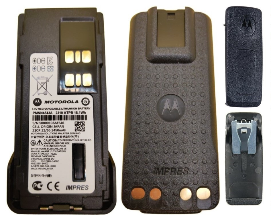 ⇒ Акумулятор PMNN4543A IMPRESS для рацій Motorola DP2400 DP4400 DP4600 DP4800 (2450mAh, 7.4V 18.1Wh), фото 1