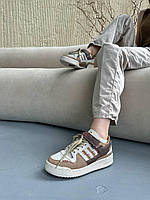 Кросівки жіночі демісезонні коричневі Adidas Forum Low Clear Brown. Жіночі кросівки хіт Адідас Форум Лов, фото 6