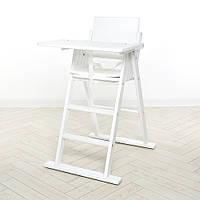 Дитячий дерев'яний стільчик для годування El Camino Step up білий від 6 місяців до 50 кг