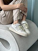 Кросівки жіночі весна літо повністю чорні Adidas Forum Low Black. Взуття жіноче біле Адідас Форум Лов, фото 6