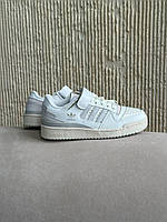 Кросівки жіночі весна літо повністю чорні Adidas Forum Low Black. Взуття жіноче біле Адідас Форум Лов, фото 4