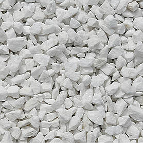 Крихта біла мармурова «Тасос» Греція для клумб та ландшафтного дизайну (ціна за 1 кг від1 тони)