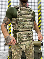 Тактическая плитоноска LLC с камербандами+напашник+копчик, с карманами под баллистические пакеты, мультикам,HS