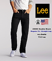 Джинсы мужские Lee®2008908NR (Double Black) /13.3 унции/ Прямые /100% хлопок / без заклепок