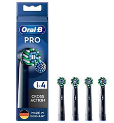 Змінні насадки для зубної щітки Oral-B Pro Cross Action Black EB 50 BRB (CB-4)