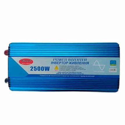 Перетворювач напруги Power Inverter Wimpex WX-2510 2500W 12V, інвертор, чиста синусоїда, фото 1