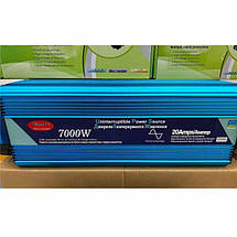 Перетворювач напруги Power Inverter Wimpex WX-7100 7000W 12V UPS, інвертор, чиста синусоїда із заряджанням, фото 5