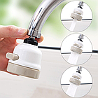 Насадка-аератор на кран, поворотна на 360°, з 3 режимами, Water Saver / Насадка водозберігаюча для змішувача, фото 11