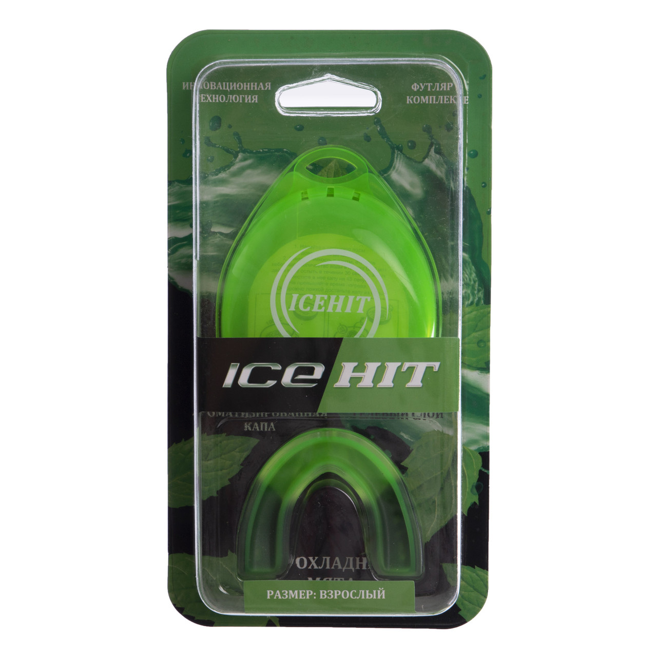 Капа боксерская одночелюстная ароматизированная ICE HIT Мята BO-0065-L L зеленый - фото 1 - id-p1540428253