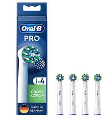 Змінні насадки для електричної зубної щітки Oral-B Pro Cross Action White 4шт EB 50 BRB (PRO-5)