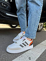 Стильні кольорові жіночі кросівки Adidas Spican White/Orange. Кросівки жіночі білі Адідас Спікан, фото 8