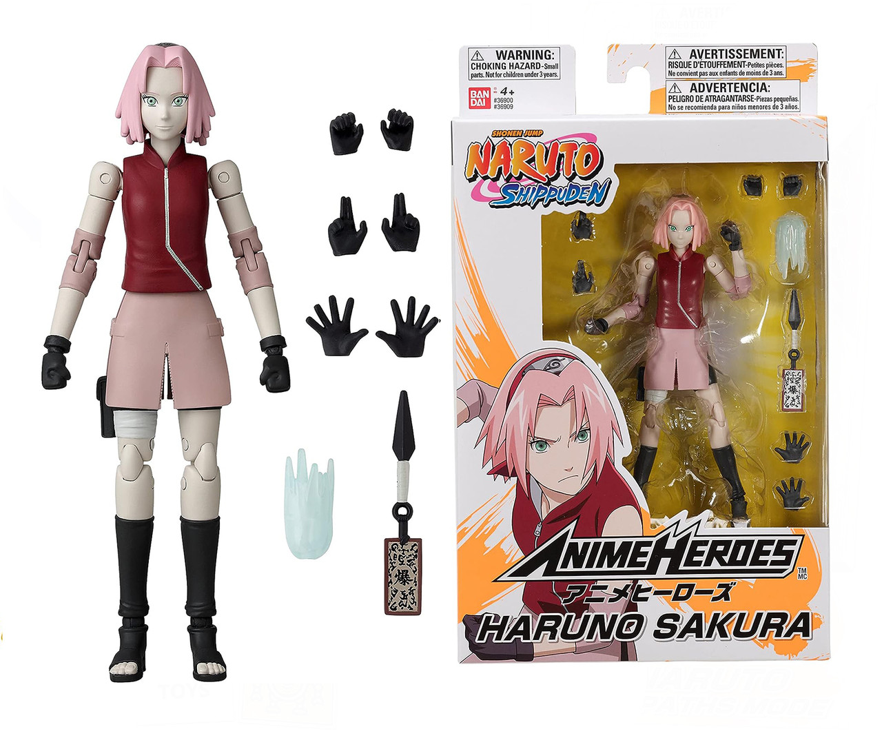 Bandai Подвижная Фигурка Сакура Харуно Anime Heroes Bandai America ...