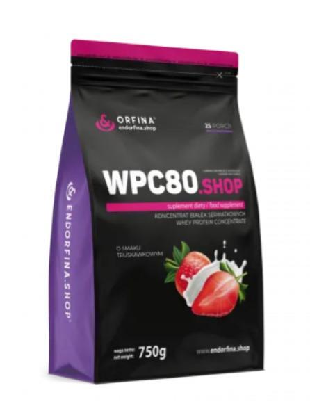 Протеїн Orfina Whey Protein Concentrate WPC80 750 грам Смак :полуниця, фото 1