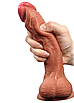 Реалістичний фалоімітатор вібратор з мошонкою і присоском REALISTIC COCK, фото 3