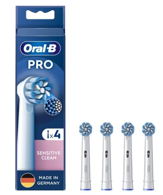 Сменные насадки для электрической зубной щетки Oral-B Pro Sensitive Clean 4 шт X-Bristles (SCPro-4), фото 1