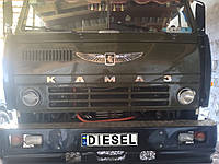 Букви декоративні на КАМАЗ із нержавійки, хром пакет, хром накладки