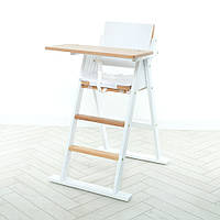 Дитячий дерев'яний стільчик для годування El Camino Step up білий 01-01 від 6 місяців до 50 кг