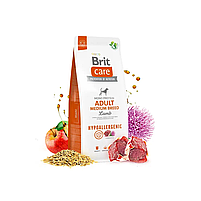 Сухий корм Brit Care Adult Medium Breed Lamb Rice для дорослих собак середніх порід 3 кг. Брит з ягням, фото 3