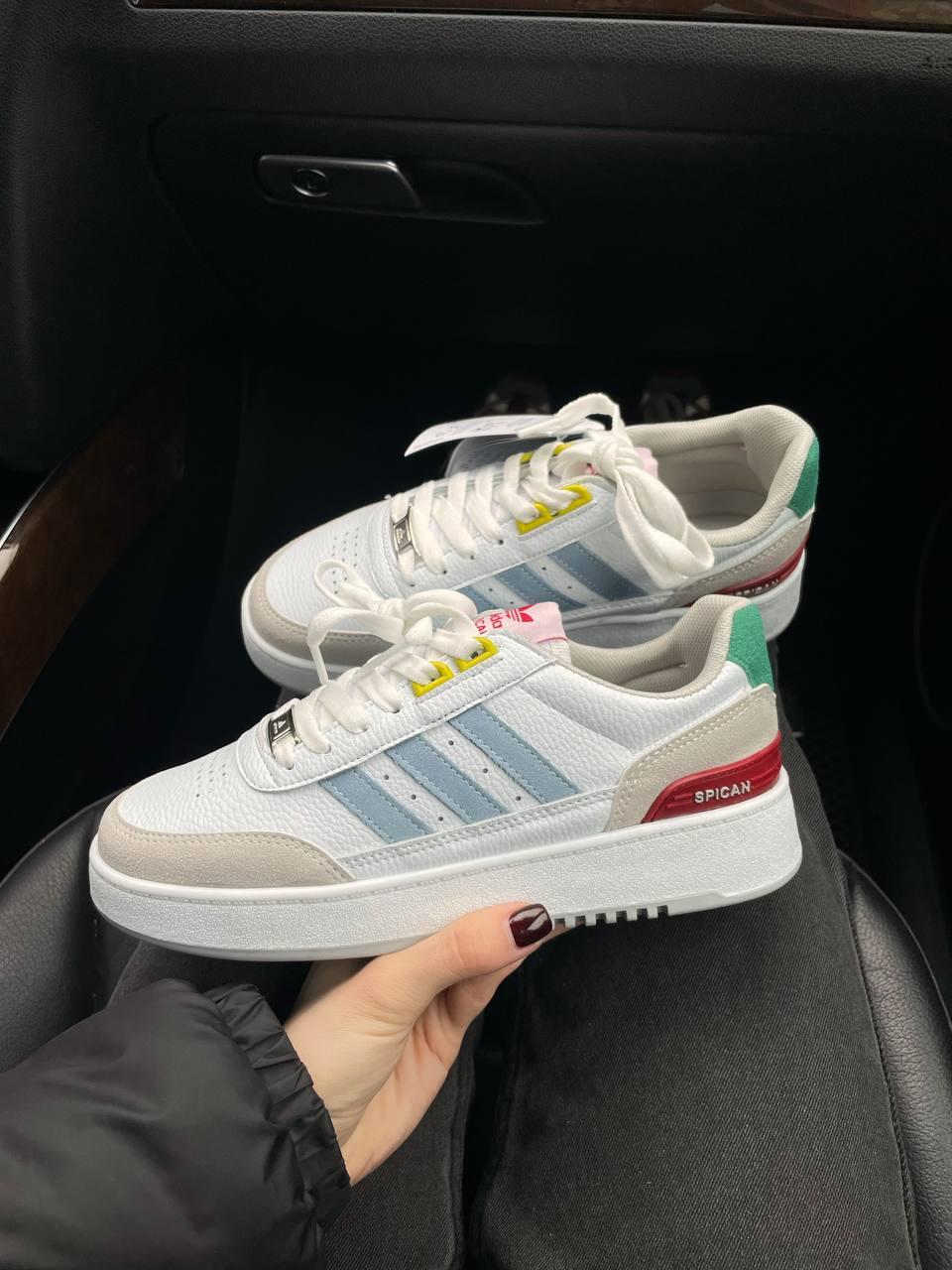 Різнокольорові кросівки жіночі весна Adidas Spican Multicolor. Кросівки жіночі демісезонні Адідас Спікан