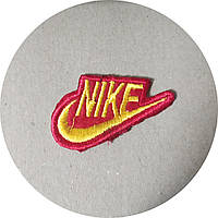 Нашивка на одежду (термо) Nike 55*32 мм Красный с желтым