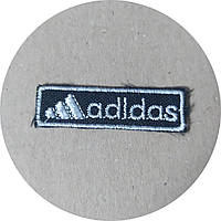 Нашивка на одежду (термо) Adidas 45*13 мм Черно-белый