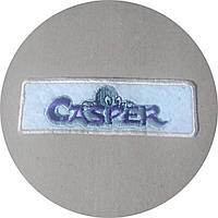 Нашивка на одежду (термо) Casper 115*36 мм Белый