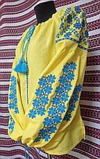 Вишиванка жіноча ( жовте домоткане полотно) "Мрія", фото 3
