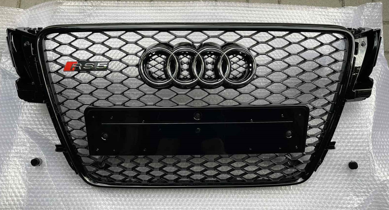 Решітка радіатора Audi A5 8T (07-11) дорістайл стиль RS5 (чорний глянець)