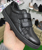 Кросівки дитячі на липучках чорні від виробника модель СЛ23-69