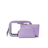 Набор с 3 косметичек Victoria s Secret Beauty-To-Go Bag Trio Lilac Woven