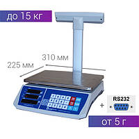 Весы торговые 15 кг с подключением к ПК (RS-232_, кассе)