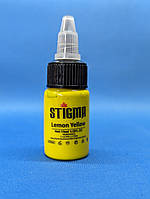 Краска Professional Tattoo Ink Stigma Lemon Yellow 15 ml для тату