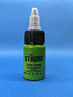 Краска Professional Tattoo Ink Stigma Lime Green 15 ml для тату